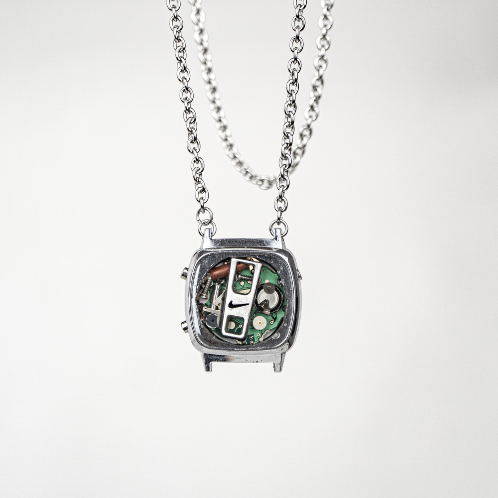 retro watch necklace - 006