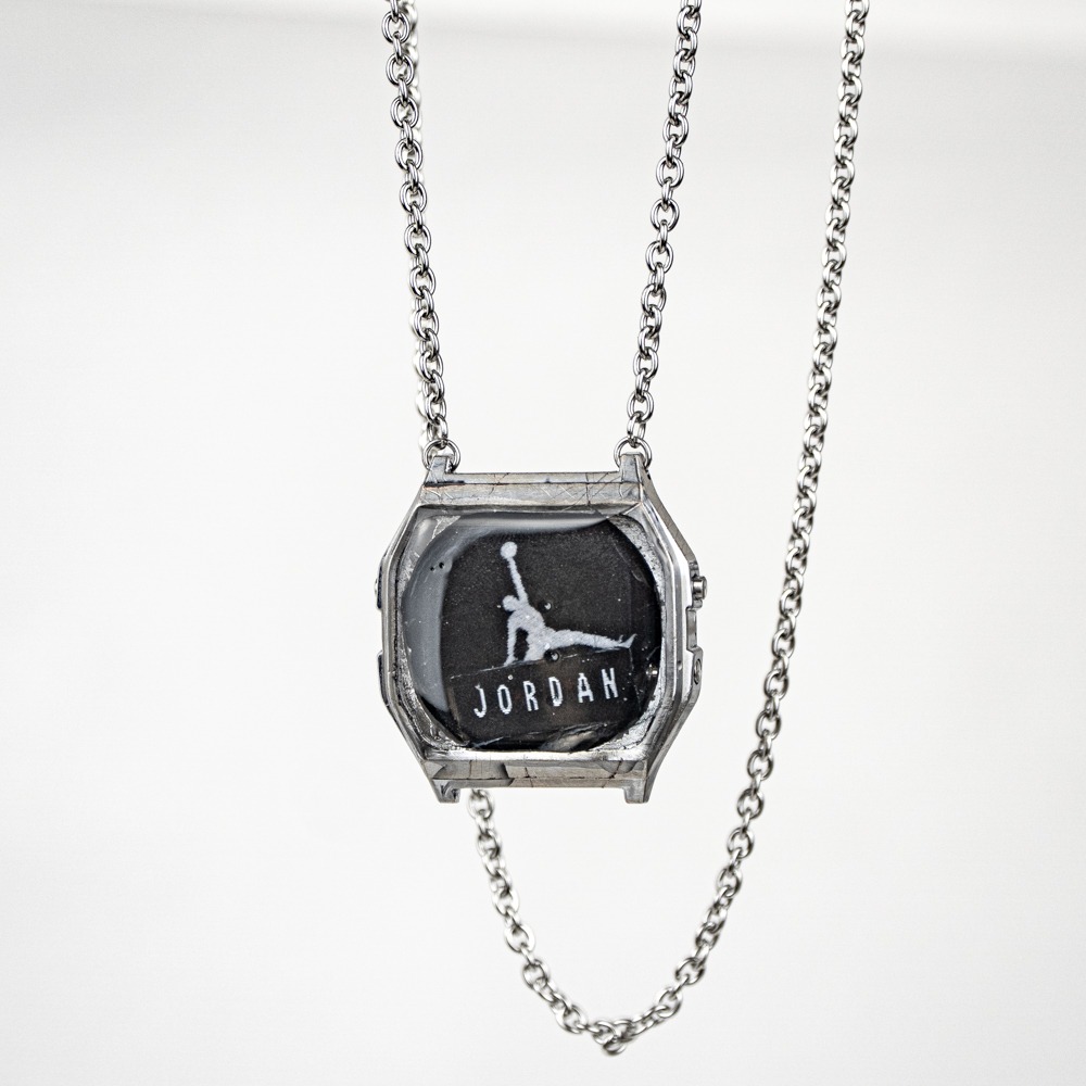 retro watch necklace - 004